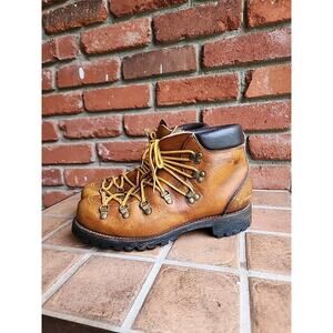 VTG SHEBOYGAN BROWN LEATHER Subzero HIKING MOUNTAINEERING BOOTS MEN'S SZ 9 M USA